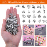 Audab Jewelry Making Kit with Tools, Wires, Charms and Findings for Jewelry Making and Repair Audab