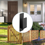 2x4 Door Barricade Brackets, 2 Pcs Door Security Barricade Brackets, Heavy Duty Door Security Brackets for 2 x 4 Lumber, Open Bar Security Holder U Brackets for Indoor, Outdoor (6.88"x1.96"x1.77"2Pcs) bayidun