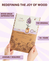 ROBOTIME 3D Puzzle Wooden Flower Lilac DIY Model Kit to Build for Adults Artifical Bouquet Collection Craft Brain Teaser Puzzle Creative Gift Home Decor ROBOTIME