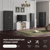 Baborokic Metal Wardrobe Cabinet with Hanging Rod,71" Armoire Wardrobe Closet with Adjustable Shelves,Farmhouse Metal Clothing Storage Cabinets for Bedroom,Office,Employee,Laundry Room(Black) Baborokic