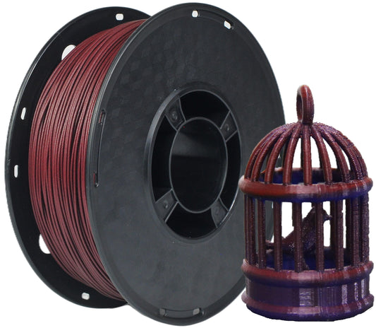 RANKI Wood PLA Filament 1.75mm 3D Printer Filament Rosewood, Real Wood Infill, 1kg Spool (Rosewood)