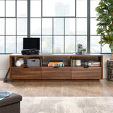 Sauder Harvey Park Credenza, for TVs up to 70", Grand Walnut finish Sauder