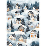 MEIYUDA Winter Snow Scene Diamond Art Kits for Adults, 5D Abstract House Diamond Art Painting for Beginners, DIY Winter House Diamond Painting Full Drill Crystal Craft Kits for Home Wall Decor 12x16in MEIYUDA