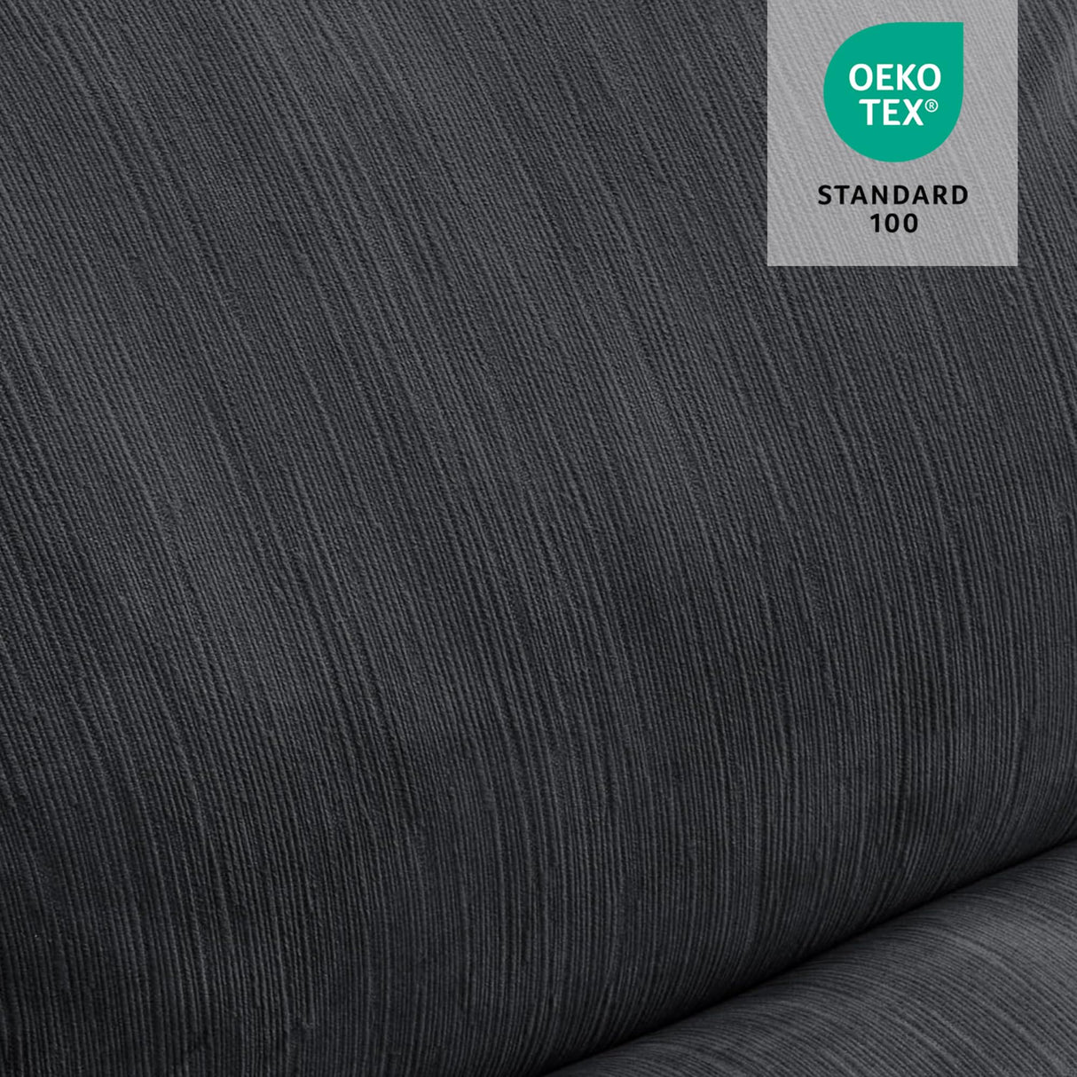 MCombo Large-Wide Dual Motor Power Lift Recliner Chair, Massage and Dual Heating for Elderly People, Infinite Position, Fabric R7166 (Black) MCombo