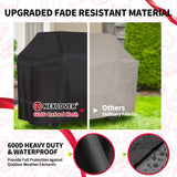 NEXCOVER Grill Cover - Heavy Duty BBQ Cover, 50 inch Waterproof Barbecue Cover, Weather Resistant, Fade Resistant, Rip-Proof, Anti-UV, Gas Grill Cover for Weber, Char Broil, Nexgrill Grills, Black NEXCOVER