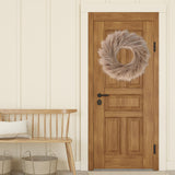 Sggvecsy Pampas Grass Wreath 26’’ Faux Pampas Wreath for All Seasons Artificial Pampas Wreath Christmas Decor Boho Wall Decor for Front Door Farmhouse Fall Autumn Xmas Spring Wreath Decoration (Brown) Sggvecsy