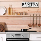 Jetec 2 Pcs Pantry Sign Wooden Pantry and Laundry Room Signs Wall Decor Farmhouse Laundry Pantry Room Door Sign for Kitchen Home Pantry Room, 15 x 5 Inches(White) Jetec