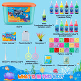 Magic Water Elf Toy Kit, Aqua Water Fairy Water Gel Kit for Kids, Water Elf Toy with 12 Magic Gel and 18 Shape Mold, Arts & Crafts DIY Set for Boys Girls Birthday Gifts Make Your Own Squishies MACALOCA