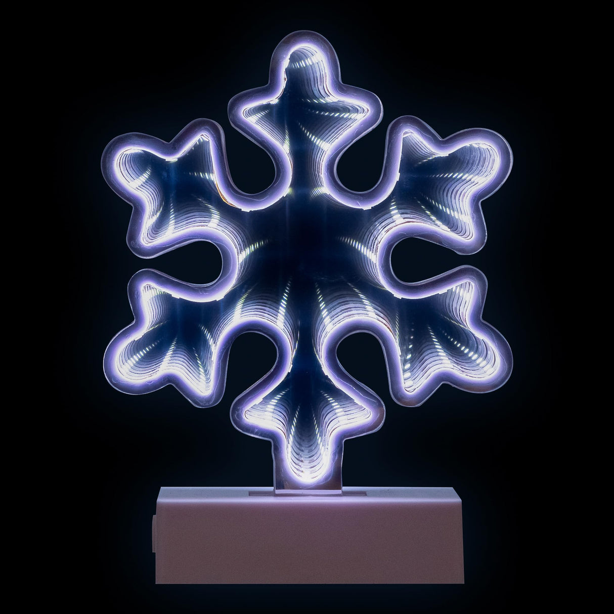 Northlight LED 3D Snowflake Christmas Infinity Mirror - 7.75" Northlight