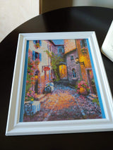 LVIITIS DIY 5D Diamond Painting Kits for Adults Full Drill, Paintings Pictures Arts Craft for Home Wall Decor，5D Painting Dots Kits (Streets) LVIITIS