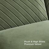 mopio Futon Sofa Bed, Couch, Small Sofa, Sleeper Sofa, Loveseat, Mid Century Modern Futon Couch, Sofa Cama, Couches for Living Room (Olive Green Premium Velvet) mopio