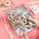 JATOK Paint by Numbers Kit for Adults Beginners, Landscape DIY Easy Acrylic Oil Painting by Numbers on Canvas, Paint-by-Numbers Drawing Kits for Gift Home Wall Decor Without Frame 16x20in JATOK