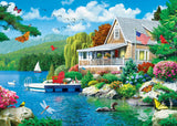 MasterPieces 3000 Piece Jigsaw Puzzle for Adults, Family, Or Kids - Lakeside Memories - Flawed - 32"x45" Masterpieces