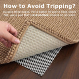 KOZYFLY Boho Runners for Hallways 2x6 ft Washable Hall Carpet Runner Rubber Backed Kitchen Rug Non Slip Woven Cotton Entryway Runner Rugs Floor Runners for Indoor Hallway Bedroom, Tan/Orange/Brown KOZYFLY