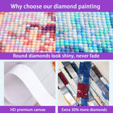 JXDXDJ Landscape Diamond Art Kits for Adults,Tree 5D Diamond Painting Kits Round Diamond Dots for Adults,DIY Full Drill Painting Kit Art and Crafts Gem Art for Adult Home Wall Decor 12 X 16 Inch JXDXDJ