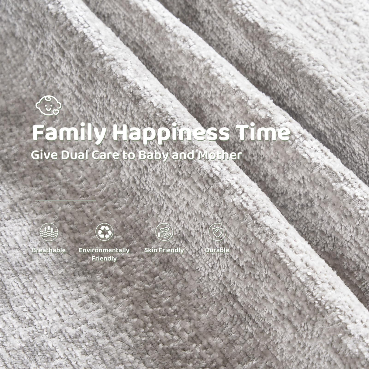 Oversized Rocking Chair Nursery with Adjustable Headrest, 26" Extra Wide Glider Recliner Nursery Chair for Nursery, 360° Swivel Rocker Recliner with Overstuffed Armrest， Light Grey RUTOX