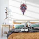 HEIBAGO Dreamcatcher Hanging Diamond Art Kits for Adults, Special Shaped Crystal Diamond Painting Ornament Kit, DIY Double-Sided Pattern Window Pendant Gem Art Kit for Home Wall Decor 8.3x8.3inch HEIBAGO