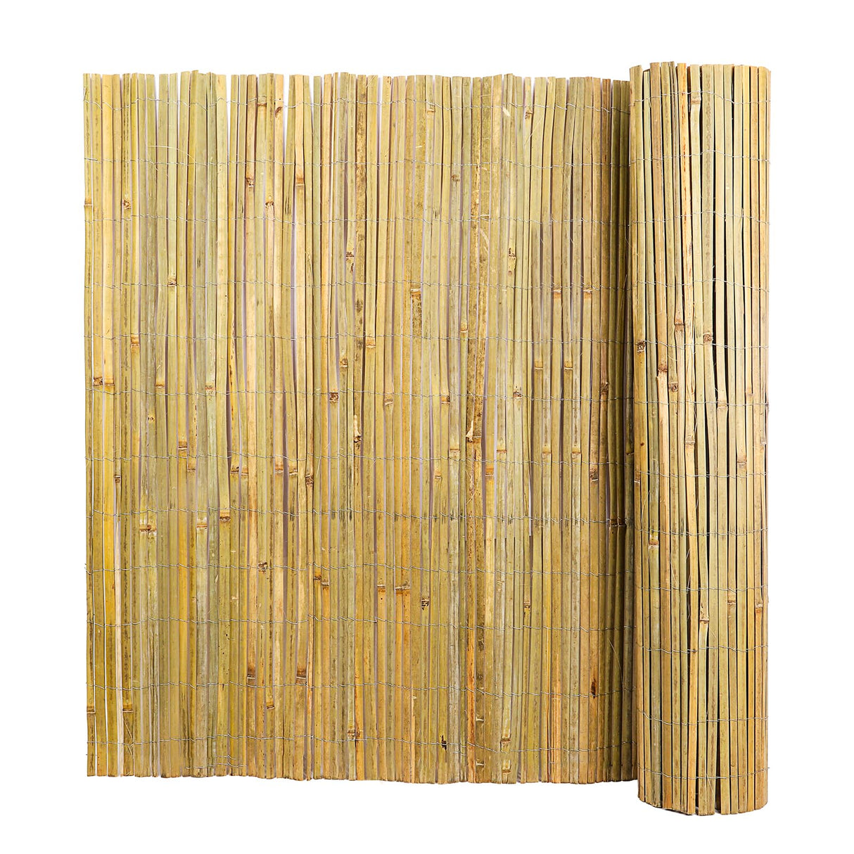Natural Bamboo Slat Screening,6FT x 13FT Bamboo Fence Panel for Garden Privacy Fence Screen for Indoor or Outdoor (1.8m x 4m Approx) Gardgue