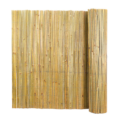 Natural Bamboo Slat Screening,6FT x 13FT Bamboo Fence Panel for Garden Privacy Fence Screen for Indoor or Outdoor (1.8m x 4m Approx)