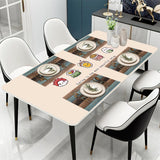 Thankful Grateful Blessed Placemats Set of 6 Place Mats for Kitchen Table Washable Farmhouse Linen Table Mats Dining Decoration 12x18 Inch UIUPRO