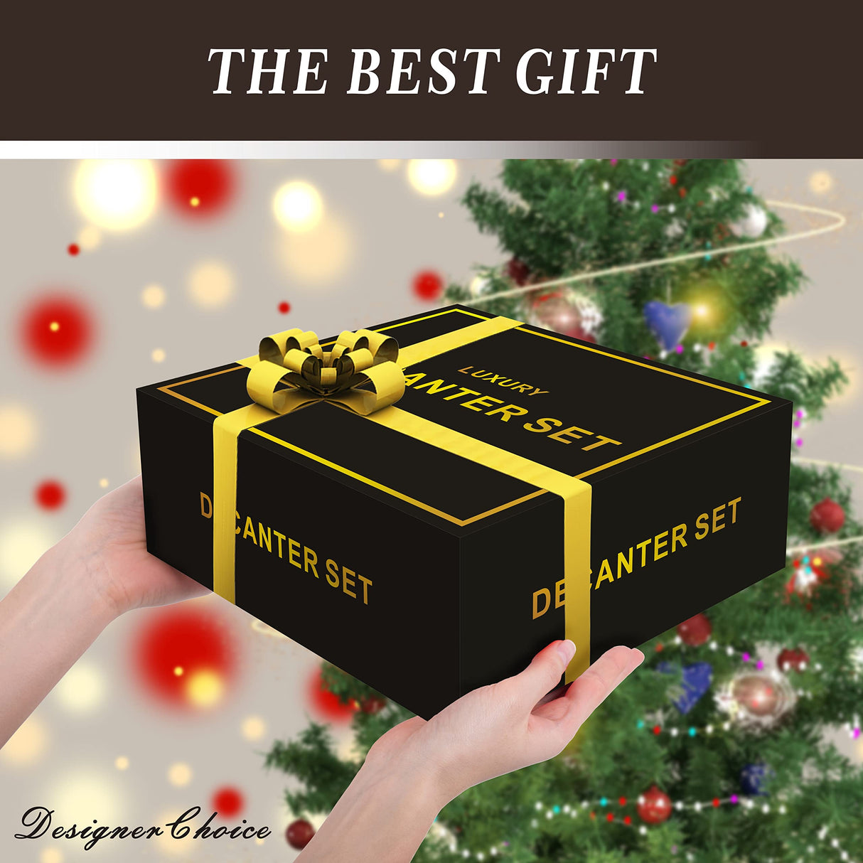 6-Glass Diamond Whiskey Decanter Set with Glasses,Whiskey Decanter Sets for Men,Decanters for Alcohol Whisky Decanter & Glass Set,Whiskey Set Bourbon Decanter Gift,Tequila Decanter Liquor Decanter Set DESIGNERCHOICE