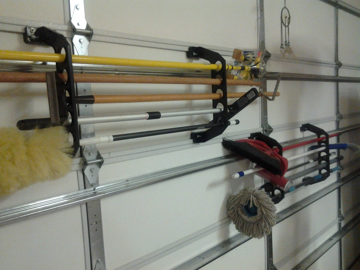 Cobra Storage Garage Door Storage Rack - 21" Black ABS Plastic Fishing Rod Holder - Ultimate Garage Organization for Fishing Gear and Equipment, Saltwater Fishing Gear Cobra Garage Door Storage Solutions