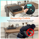 Z ZLJUAN Slide-Away Pistol Handgun Quick Access Gun Drawer Safe with LCD Display of Temp,Humidity,Time,Low Battery Warning,Unlock State for Nightstand Bedside Home Z ZLJUAN