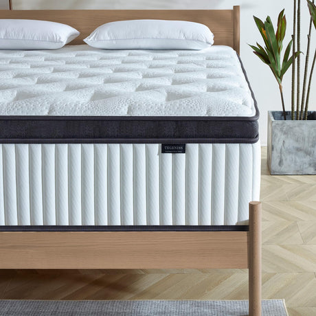 Tegeniss Full Size Mattress, 12 Inch Memory Foam Mattress, Hybrid Mattress in a Box with Independent Spring, Soft and Comfortable Medium Firm Mattress, Pressure Relief Tegeniss