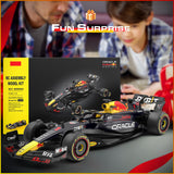 Voltz Toys Licensed Red Bull F1 RB19 RC Car Building Kit 1/16 Scale Supercar Assembly Set with Remote Controller, Licensed Model, 55 Pieces, STEM Kits for Kids and Adults, Ages 8+ (RedBull RB19) Voltz Toys
