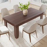Farmhouse Dining Table for 6~8 People, 70.87" Long Rectangle Dining Table, Wood Kitchen Table with Sturdy Table Leg, Dinner Table, Dining Room Table for Kitchen, Dining Room-Brown GarveeHome