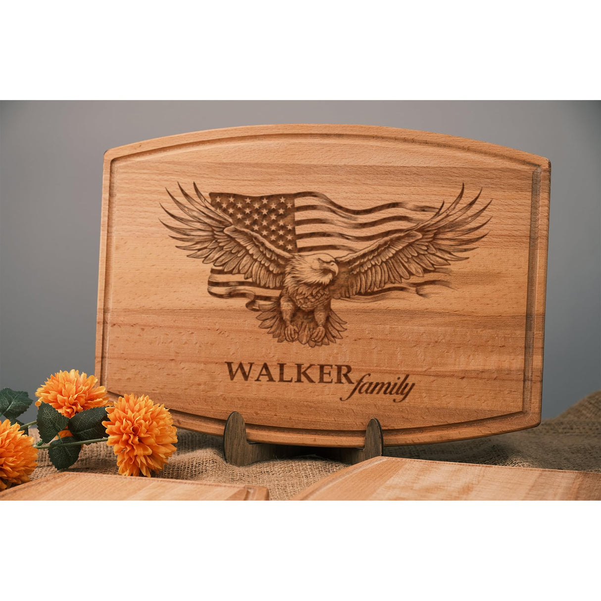 TRENDSHOPIC Personalized Cutting Board For Any Occasion, Bamboo and Mapple Wood Cutting Board for Kitchen, New Home Gift Ideas - Unique House Warming Presents, Perfect Anniversary Gifts for Women TRENDSHOPIC