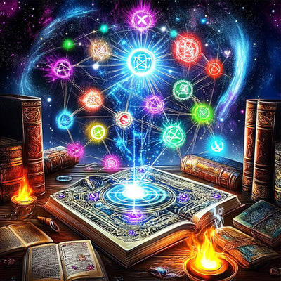 MEIYUDA Book Diamond Painting Kits for Adults, 5D Magic Book Diamond Art Kits for Beginners, DIY Gem Art Crystal Painting for Home Wall Decor and Present 12x12inch