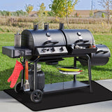 Rumlick 75 x 48 inch Under Grill Mats for Outdoor Grill, Oil and Waterproof, Double-Sided Fireproof Mat Fire Pit Mat Fireplace Mat Outdoor BBQ Mat for Protecting Deck and Lawn rumlick