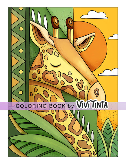 Relaxing: Coloring Book for Adults with Creative Stress Relief Designs, Featuring Animals, Flowers, Plants, Landscapes, and More