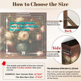 Canvas Frame, 36 x48 Inch Stretcher Bars Wood Kits with Accessories for Oil Painting and Picture Wall Art Prixas Print