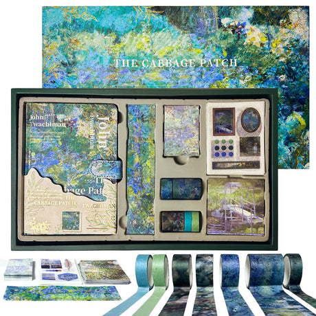 PANZIYU Charming Oil Painting DIY Journal Kit, Scrapbook Kit for Girls Ages 8-14,Journaling Art Crafts for Women, Scrapbooking Supplies，Stationary Set for Teens - The Cabbage Patch PANZIYU