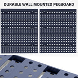 KJE 30PCS Wall Mounted Storage Bins, Plastic Tool Organizer for Garage Storage, Screws, Nuts, Bolts, Small Hardware Parts -Black, Yellow KJE