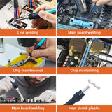 BAKON 882 2-In-1 SMD Hot Air Rework and Soldering Station with LCD Display,°F /°C,Auto Sleep & Standby,Digital Correction, Solder Wire, Tips,Tweezers, Nozzles,Solder Sucker BAKON