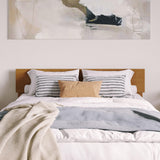 AFI Orlando Queen Solid Wood Platform Bed with Footboard & Twin XL Trundle in Light Toffee AFI