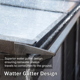 Domi 10x14FT Wall Mounted Sunroom Gazebo, Aluminum Enclosed Gazebo with 2 Lockable Sliding Doors,Sloping Polycarbonate Roof&Moveable PVC Screen, Outdoor Sun Room Lean to Gazebo for Deck Patio domi outdoor living