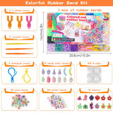 UUEMB 3000+ Rubber Band Bracelet Kit, Colorful Loom Bracelet Making Kit with Storage Box, DIY Art Craft Set with Charms Beads for Beginners Birthday Christmas Parties Gift UUEMB