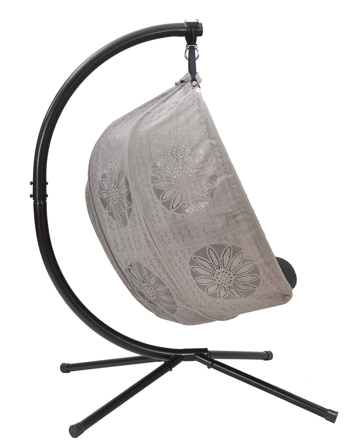 FlowerHouse Hanging Pumpkin Patio Chair Stand and Cover, Dreamcatcher Black Cushion FlowerHouse