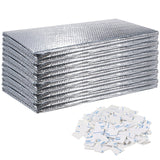 Garage Door Insulation Set Double Bubble Insulation Panels Reflective Aluminum Radiant Barrier Thermal Insulation Shield with Adhesive Tape for Garage Greenhouse Attics Walls (6 Pcs,36 x 120 Inch) Gerrii