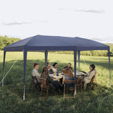 Outvita 10x20ft Ez Pop Up Outdoor Canopy Tent, Portable Commercial Instant Tent with Carry Bag for Party Wedding Birthday BBQ Events Outvita