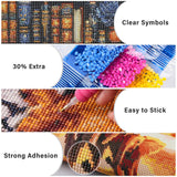 Lxmsja Bookshelf Diamond Art Kits for Adults, Magical Book DIY Full Drill Diamond Painting Kits for Beginners, 5D Gem Art Crafts for Adults, Home Wall Decor 12x16 inch Lxmsja