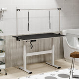 Reljofum 46" Electric Grooming Table, Heavy Duty Dog Grooming Table w/PVC Non-Slid Mat Reljofum