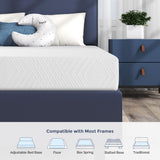 IULULU Full Size Mattress, 6-Inch Full Memory Foam Mattress - Green Tea Gel Infused, Medium-Firm for Cool Sleep and Pressure Relief Bunk Trundle Bed in a Box, CertiPUR-US Certified, White IULULU