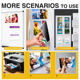 JINGZHAN Printable Magnet Sheets Non Adhesive,8.5 X11 Inches for Inkjet Printers,10 Sheets Matte Cuttable Magnetic Paper,12mil Thickness DIY Flexible Magnet Photos JINGZHAN