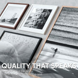 Homeforia 24x36 Poster Frame Wood, High End Natural Oak 24 x 36 Large Picture Frame with Mat 20 by 30, 24x36 Light Wooden Frames Matted to 20x30 Photo, 36x24 Frames, Tempered Glass, Wall Kit, Set of 1 Homeforia