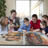 Nariolar Puzzle Storage Folder for 1000 Pieces with 24 Sheets/48 Puzzles, Large Capacity Portable Puzzle Album to Store Finished Puzzles Nariolar